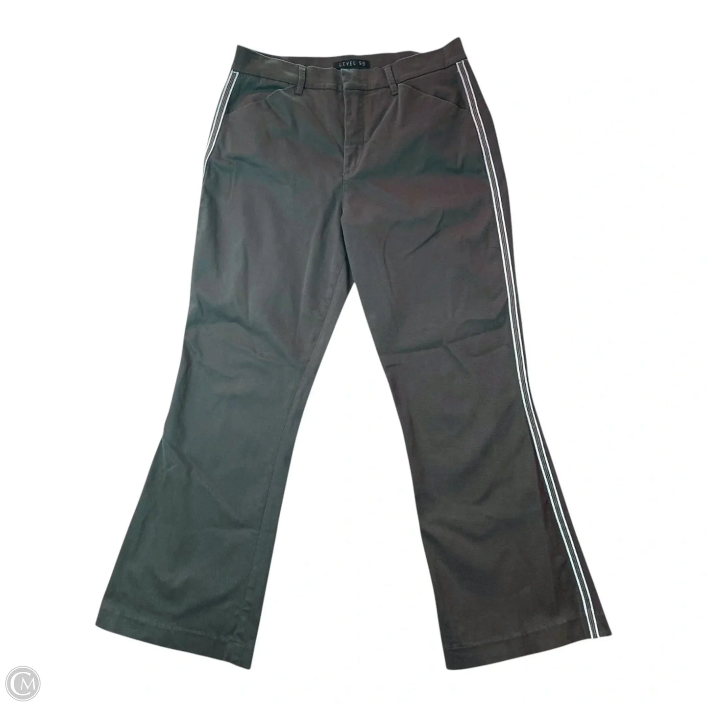 Pants Cropped By Level 99 In Green, Size: 8