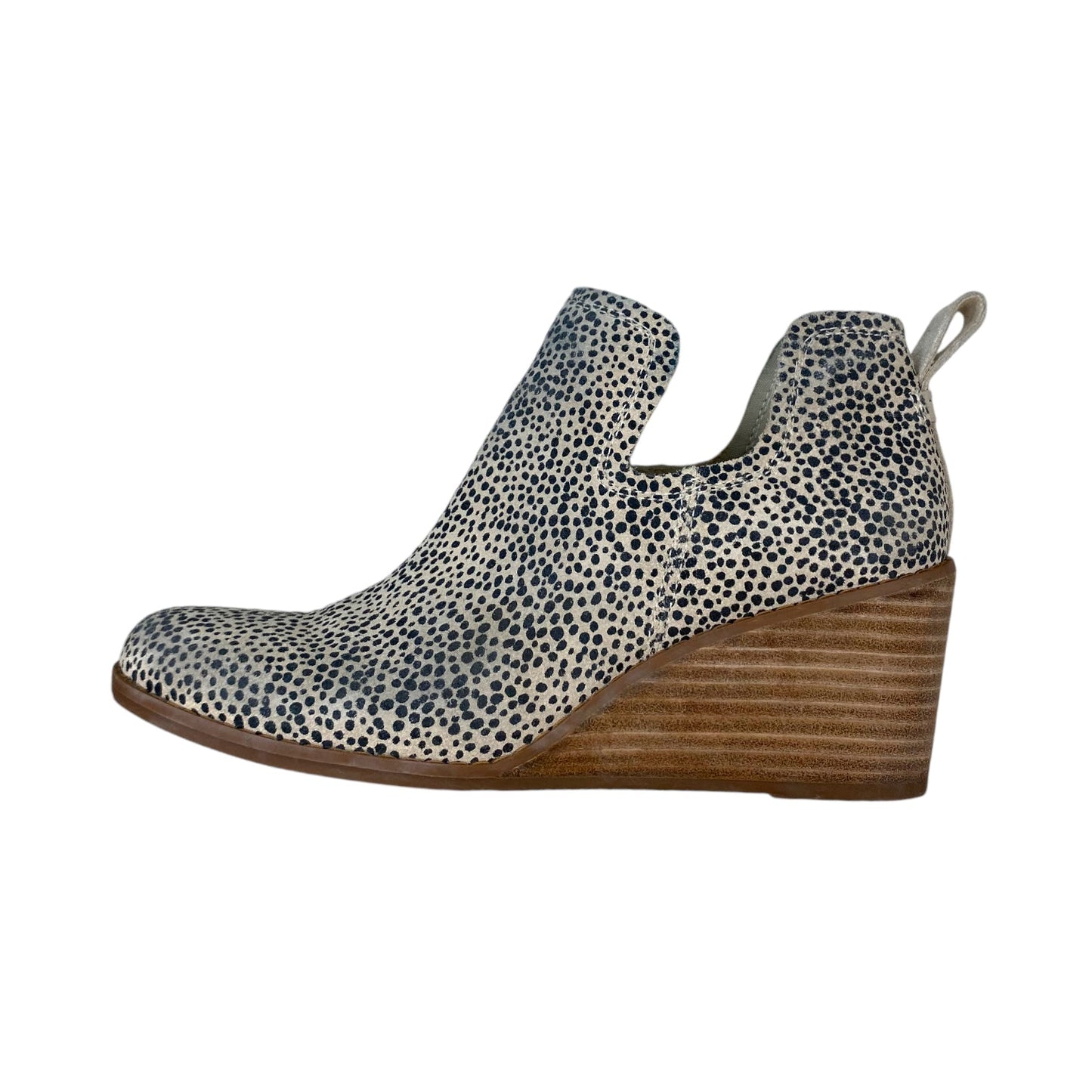 Boots Ankle Heels By Toms In Animal Print, Size: 7.5