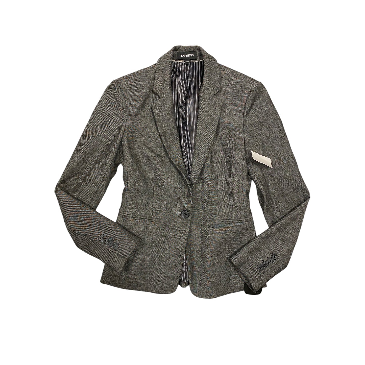 Blazer By Express In Grey, Size: 2