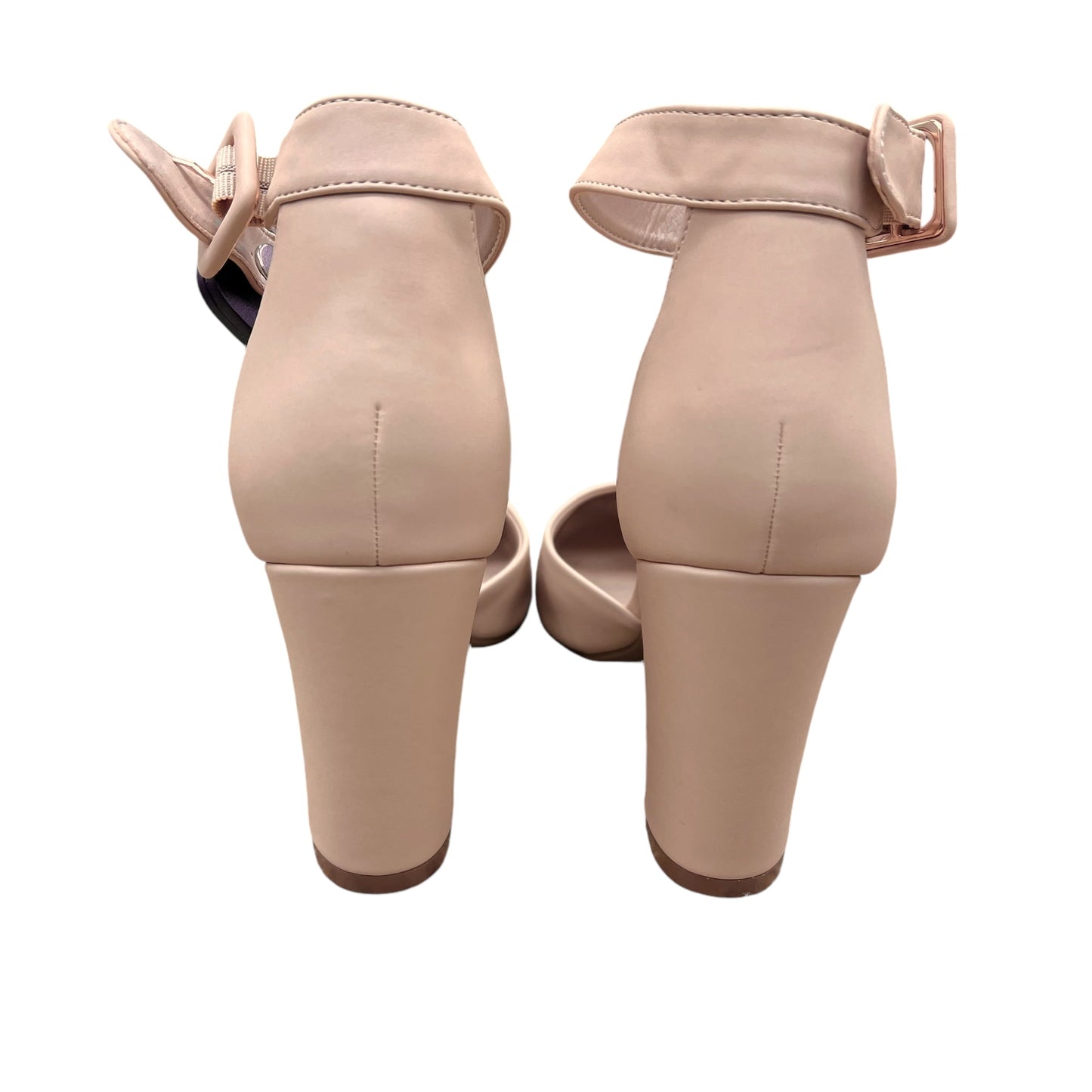 Shoes Heels Block By DREAM PARIS In Beige, Size: 10