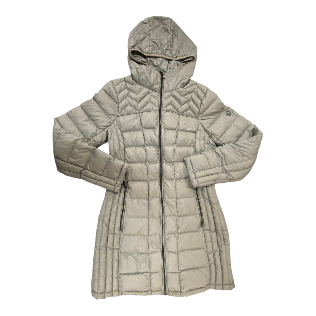 Jacket Puffer & Quilted By Michael Kors In Grey, Size: Xs