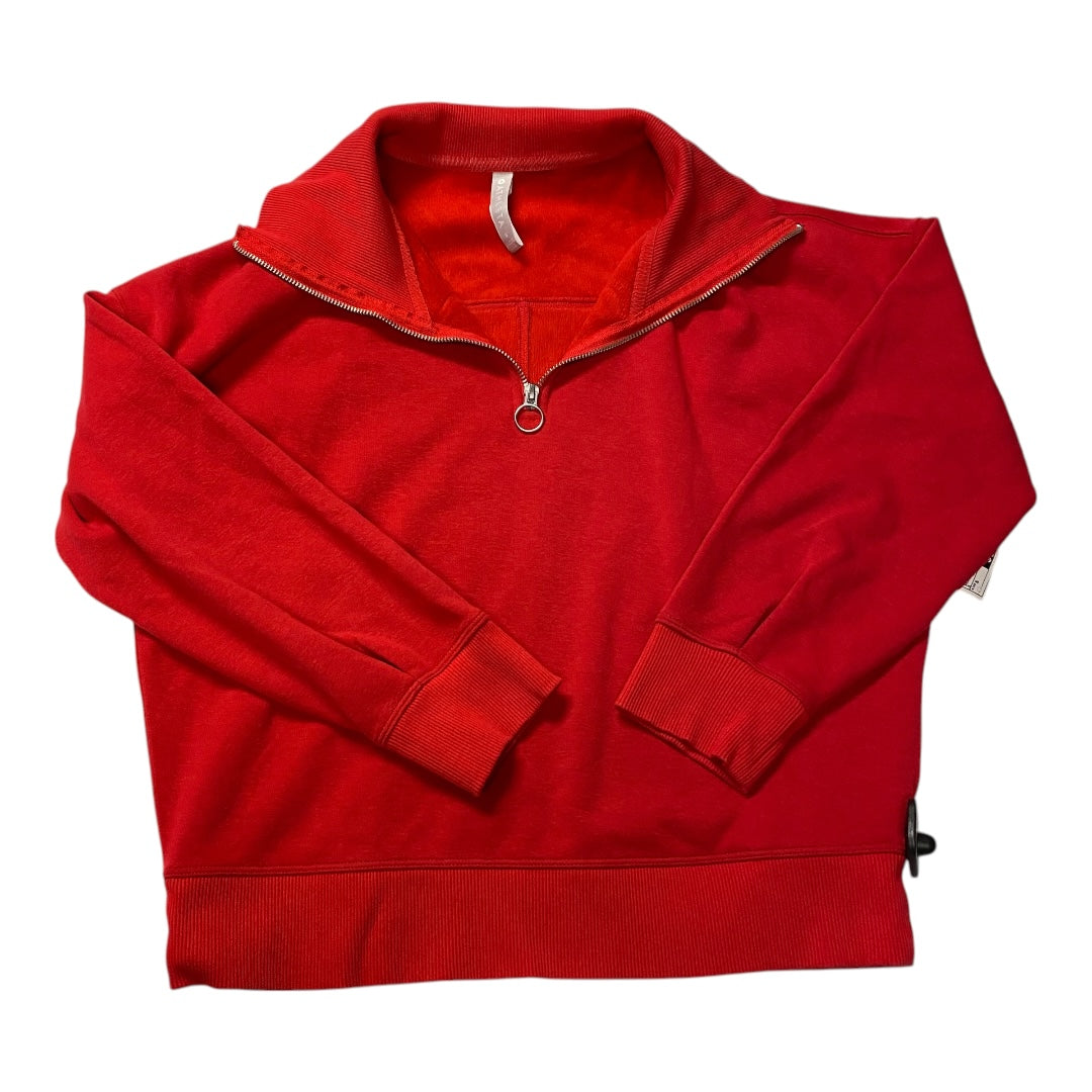 Athletic Top Long Sleeve Crewneck By Athleta In Red, Size: S