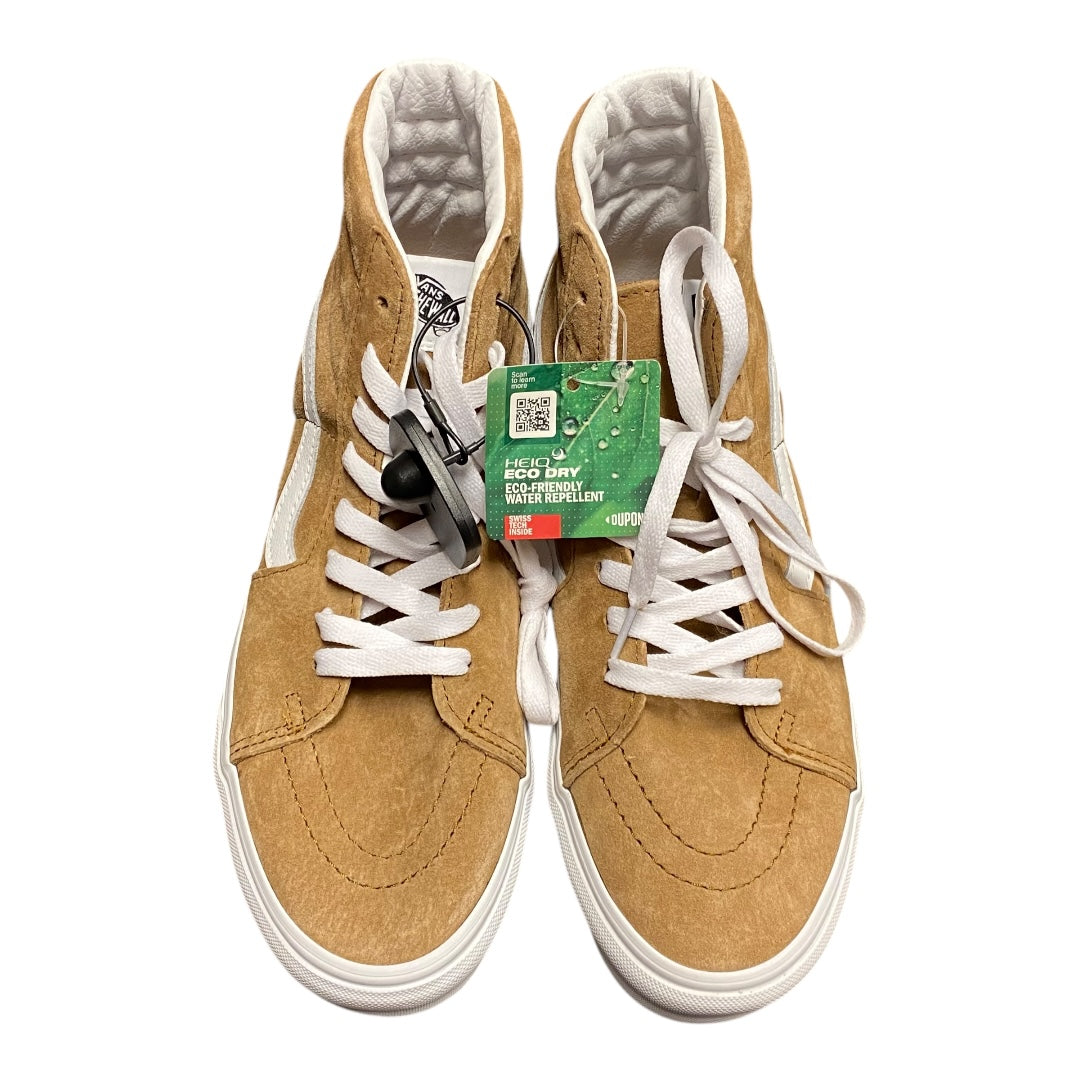 Shoes Athletic By Vans In Tan, Size: 9.5