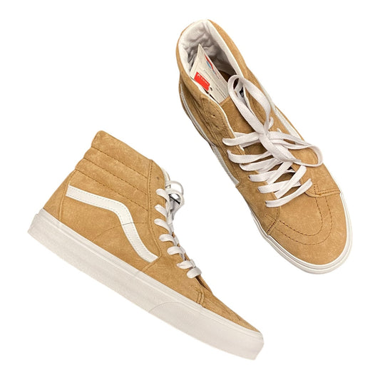 Shoes Athletic By Vans In Tan, Size: 9.5