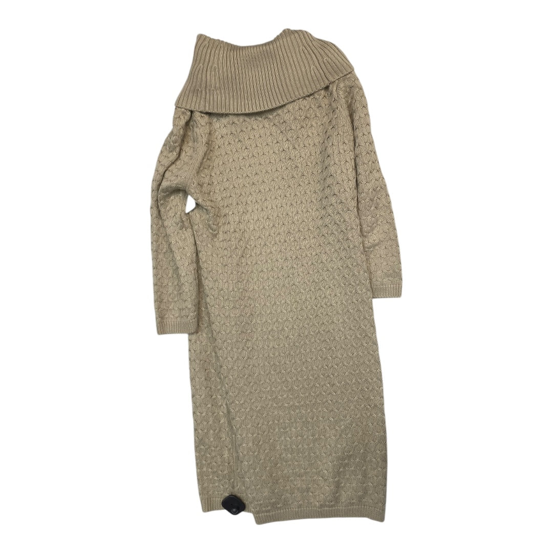 Dress Sweater By Calvin Klein In Taupe, Size: Xl