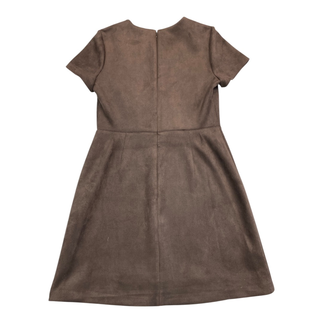 Dress Casual Short By Calvin Klein In Brown, Size: 12