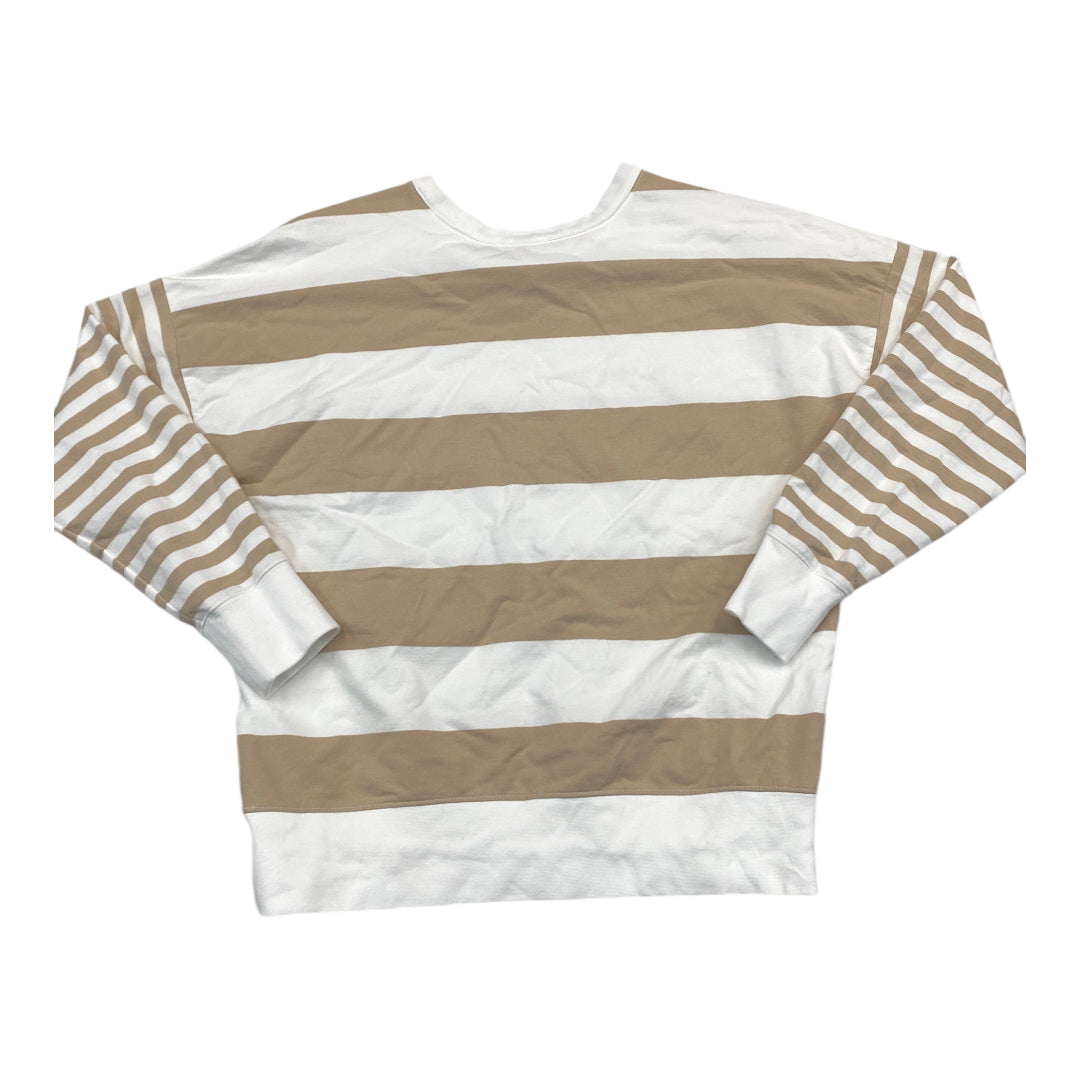 Top Long Sleeve By Caslon In Striped Pattern, Size: S