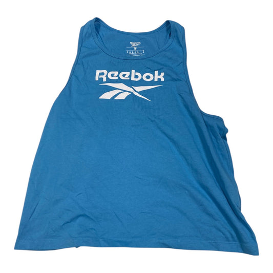 Athletic Tank Top By Reebok In Blue, Size: 1x