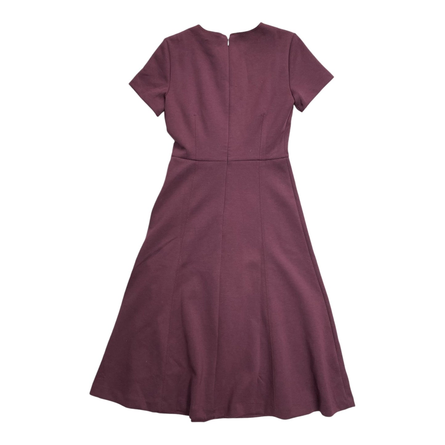 Dress Casual Midi By Ann Taylor In Plum, Size: 0