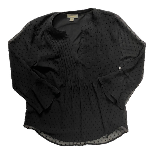 Top Long Sleeve By Style And Company In Black, Size: Xs