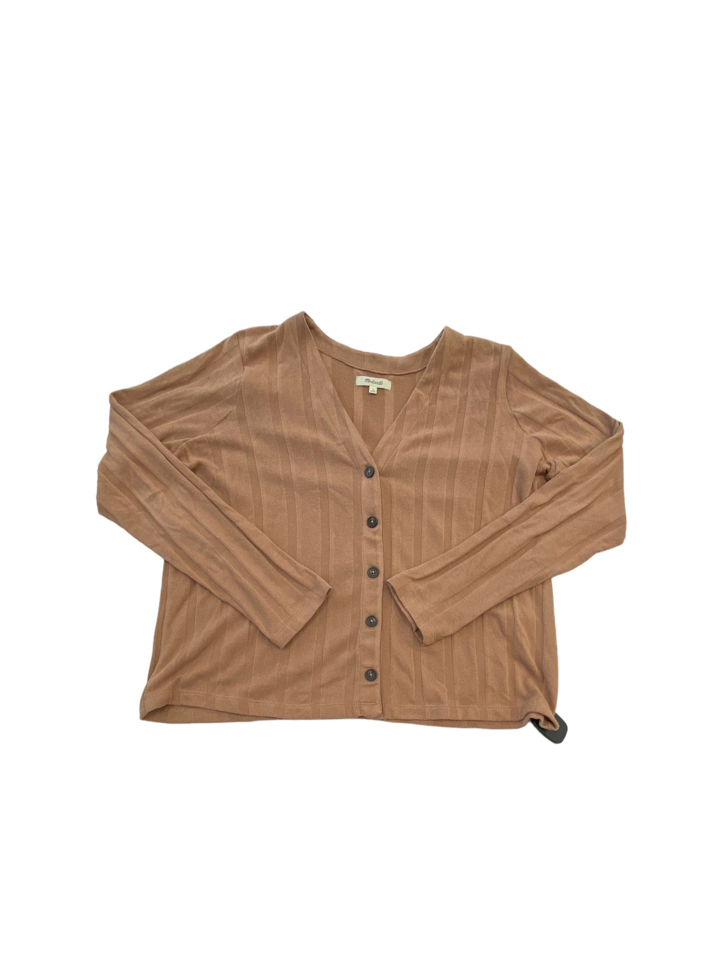 Sweater Cardigan By Madewell In Brown, Size: L