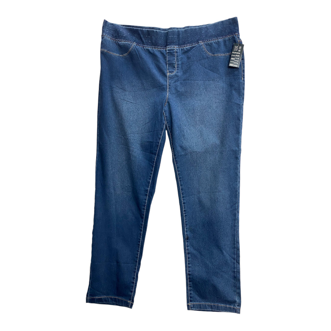 Jeans Skinny By Avenue In Blue Denim, Size: 24