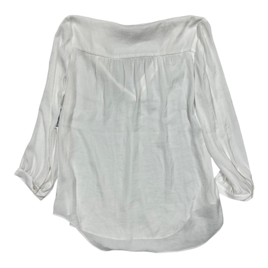 Top Long Sleeve By Vince Camuto In White, Size: S