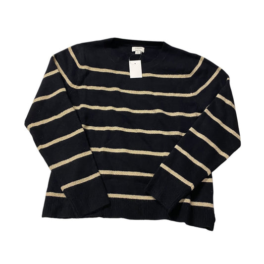 Sweater By J. Crew In Black & Gold, Size: M