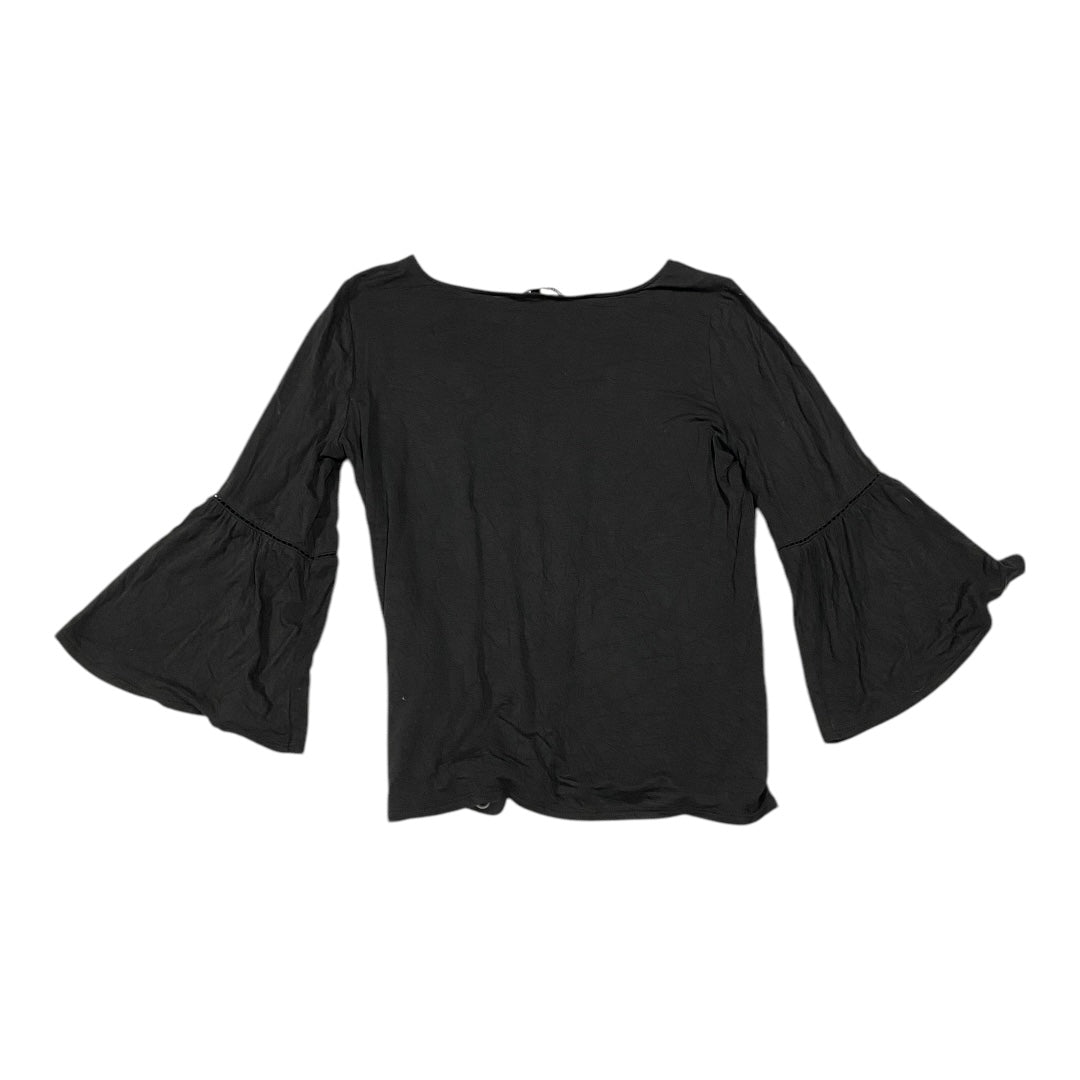 Top Long Sleeve By White House Black Market In Black, Size: M