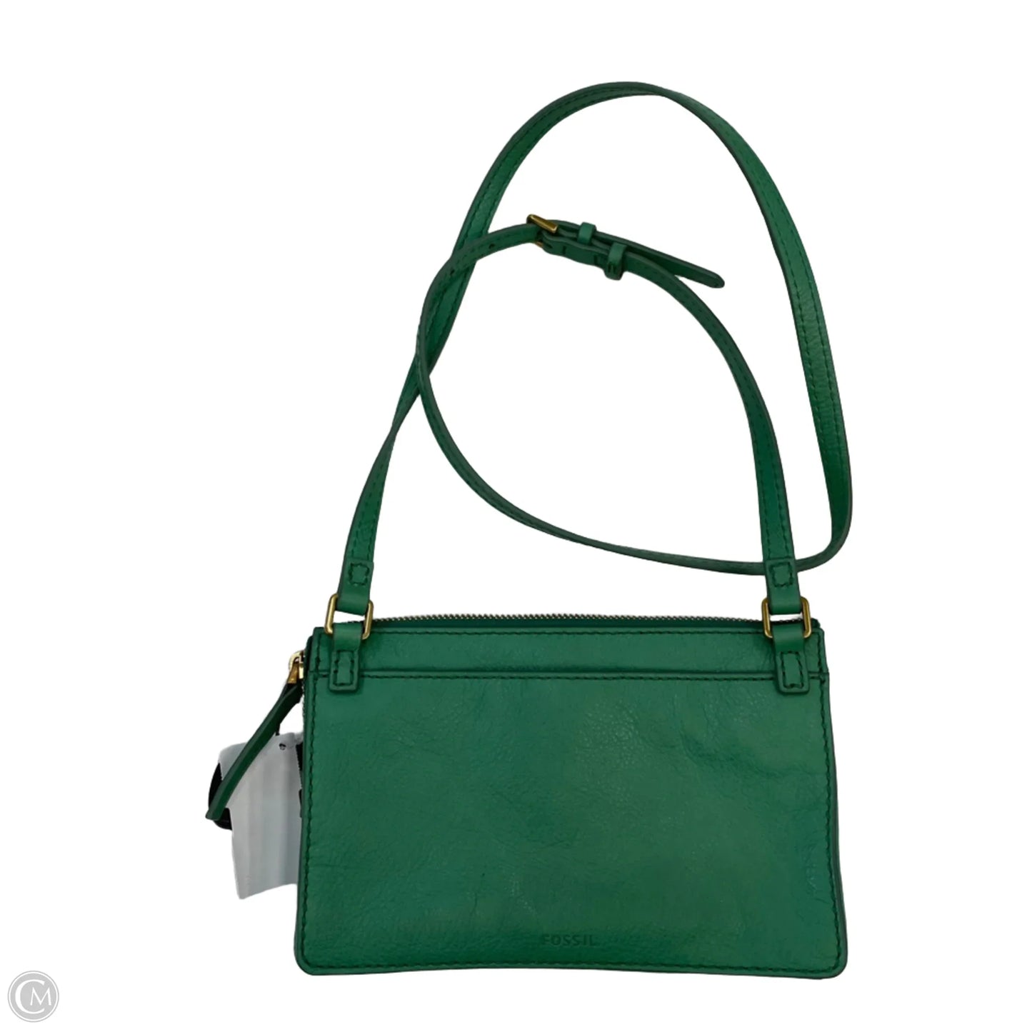 Handbag Leather By Fossil, Size: Small