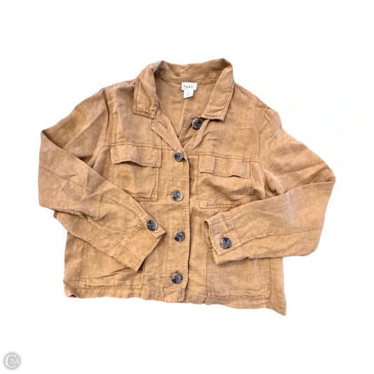 Jacket Shirt By Nicole Miller In Orange, Size: Xl