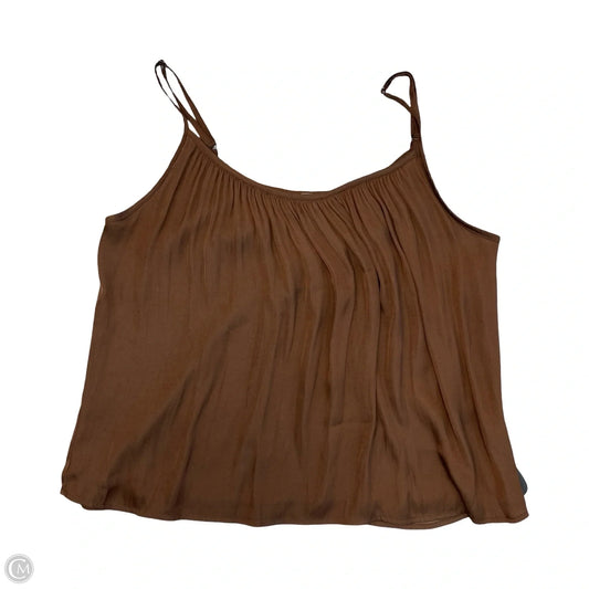 Top Sleeveless By Allison Joy In Brown, Size: M