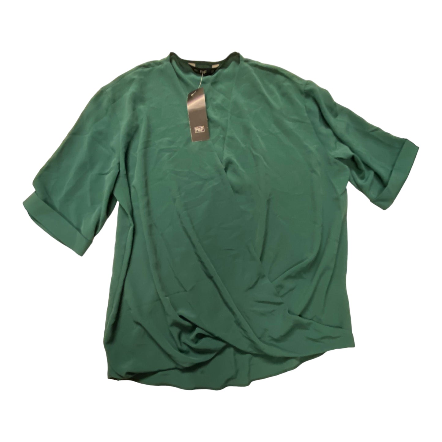 Green Top Short Sleeve F&f, Size 12