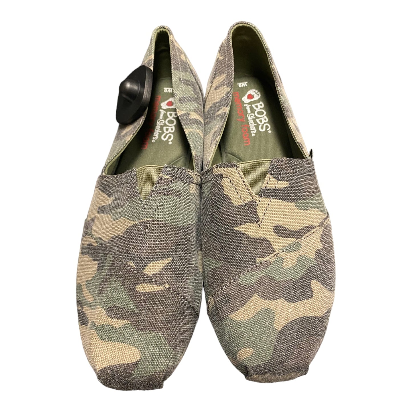 Camouflage Print Shoes Flats Bobs, Size 9