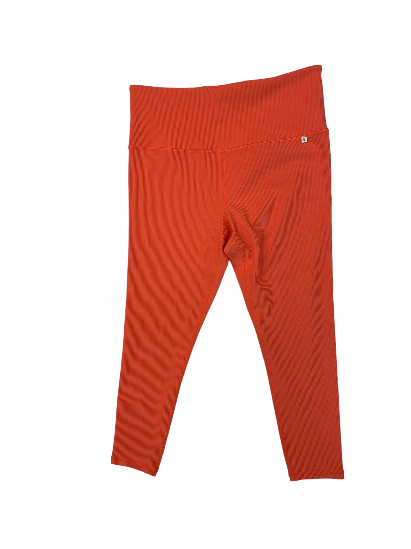 Orange Athletic Leggings Athleta, Size 1x