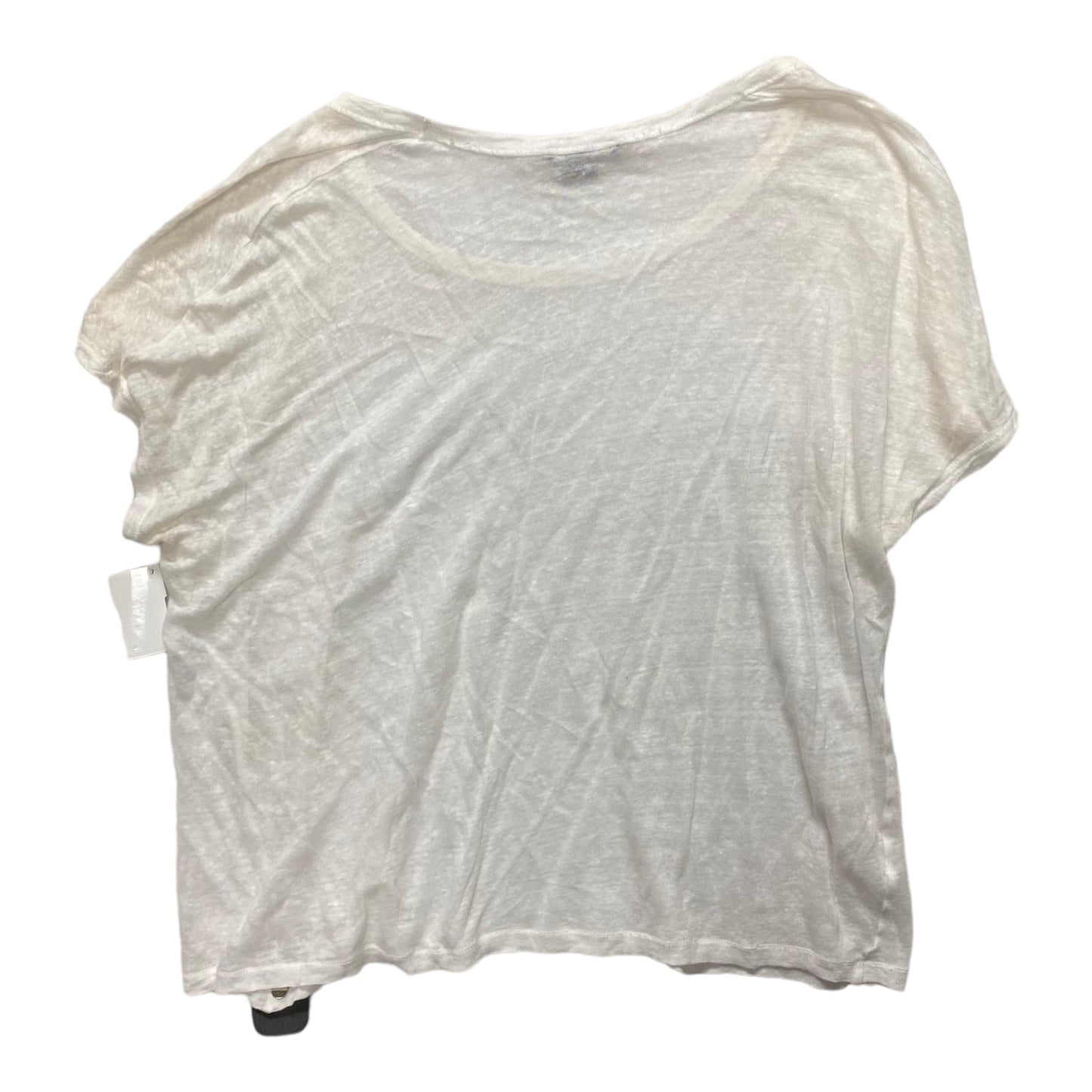 Top Short Sleeve By Vince In White, Size: L