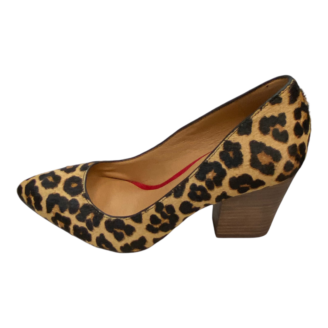 Shoes Heels Block By Crown Vintage In Animal Print, Size: 7.5