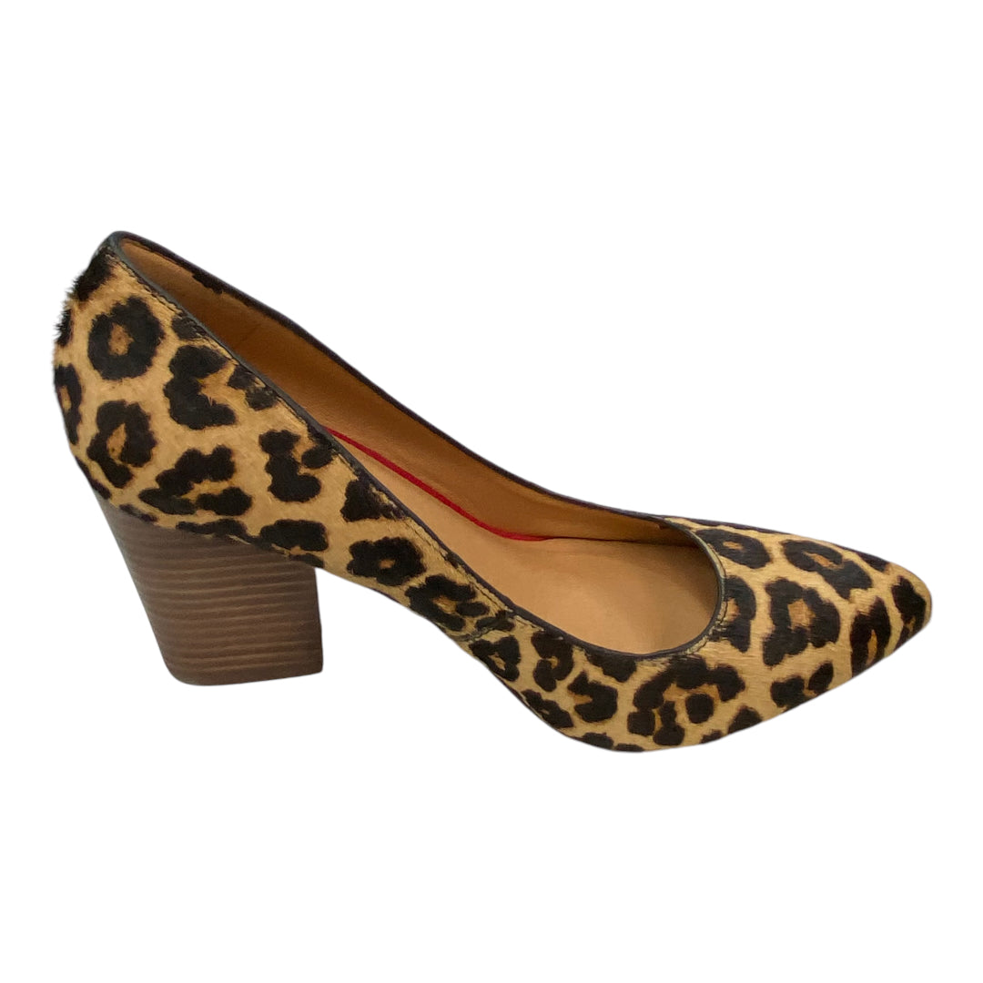 Shoes Heels Block By Crown Vintage In Animal Print, Size: 7.5