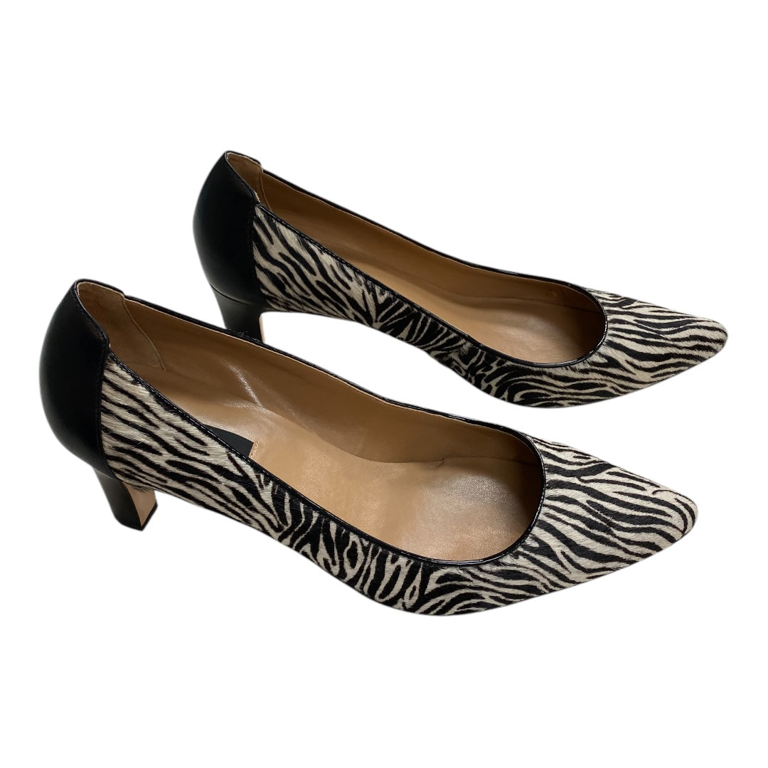 Shoes Heels Block By Ann Taylor In Animal Print, Size: 9