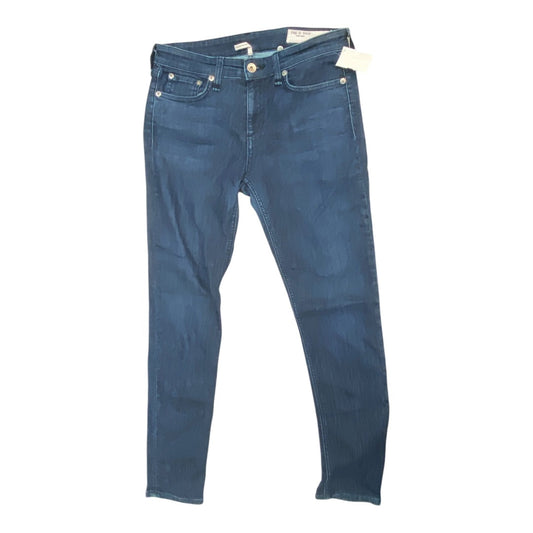 Jeans Skinny By Rag And Bone In Blue Denim, Size: 4