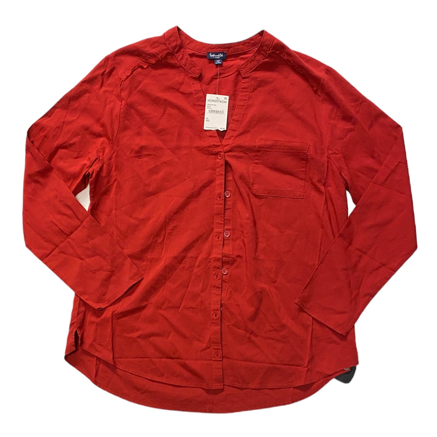 Red Top Long Sleeve Splendid, Size Xl