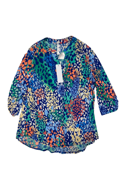 Multi-colored Top 3/4 Sleeve Cmc, Size Xl