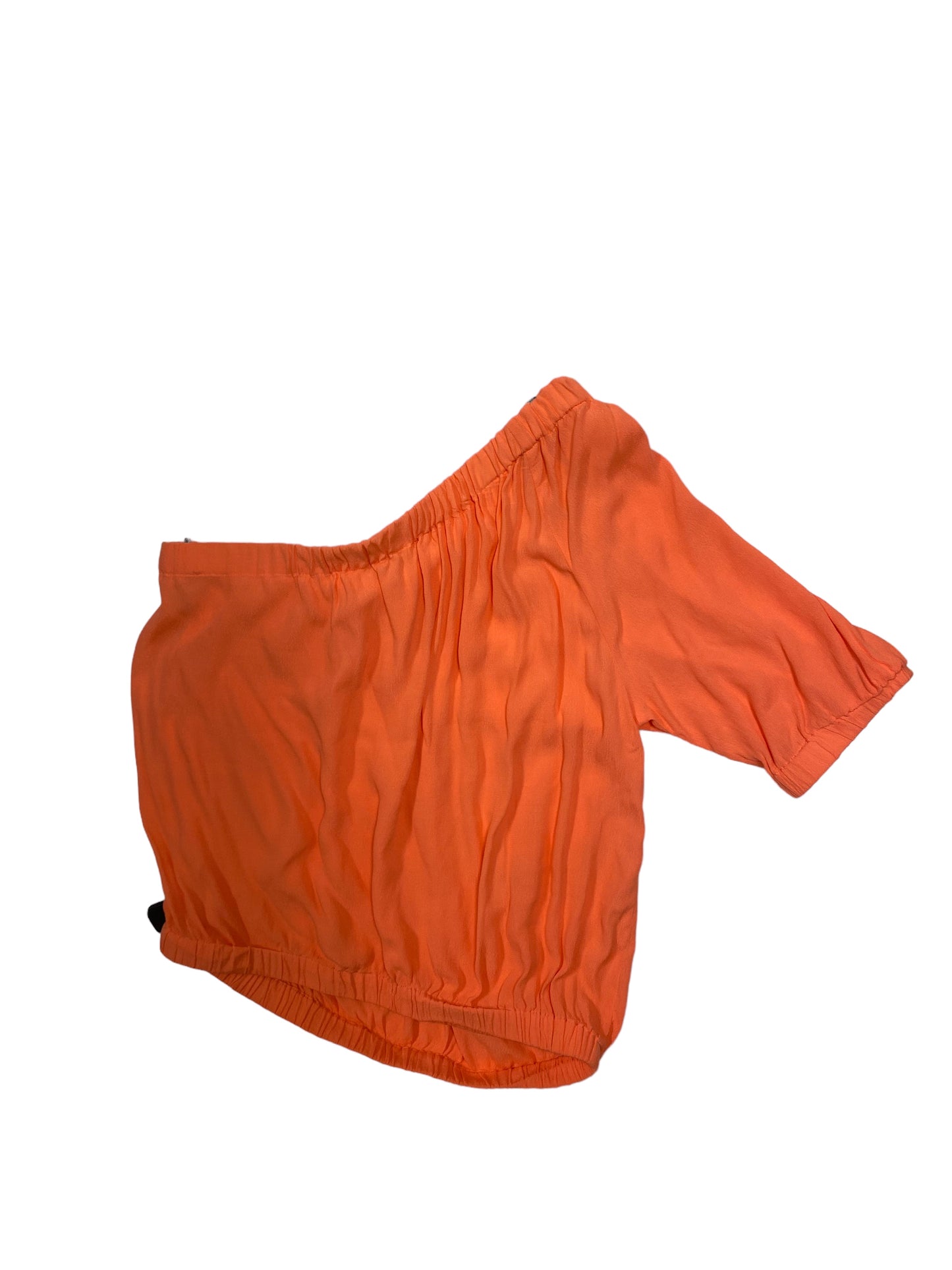 Orange Top Short Sleeve Bobi, Size L