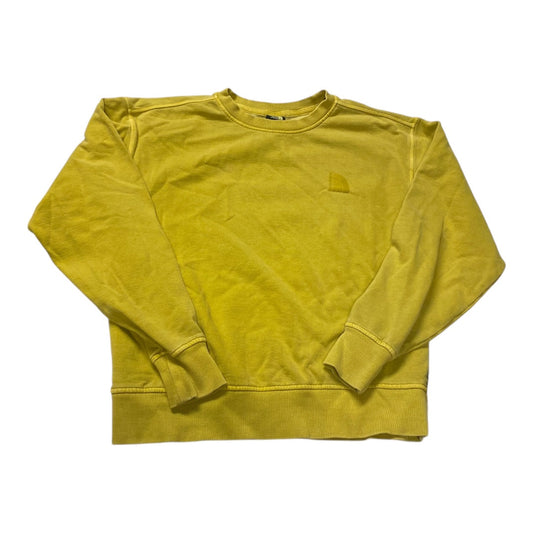 Athletic Sweatshirt Crewneck By The North Face In Yellow, Size: S