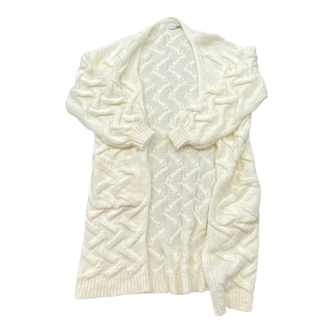 Sweater Cardigan By Cmc In Cream, Size: M