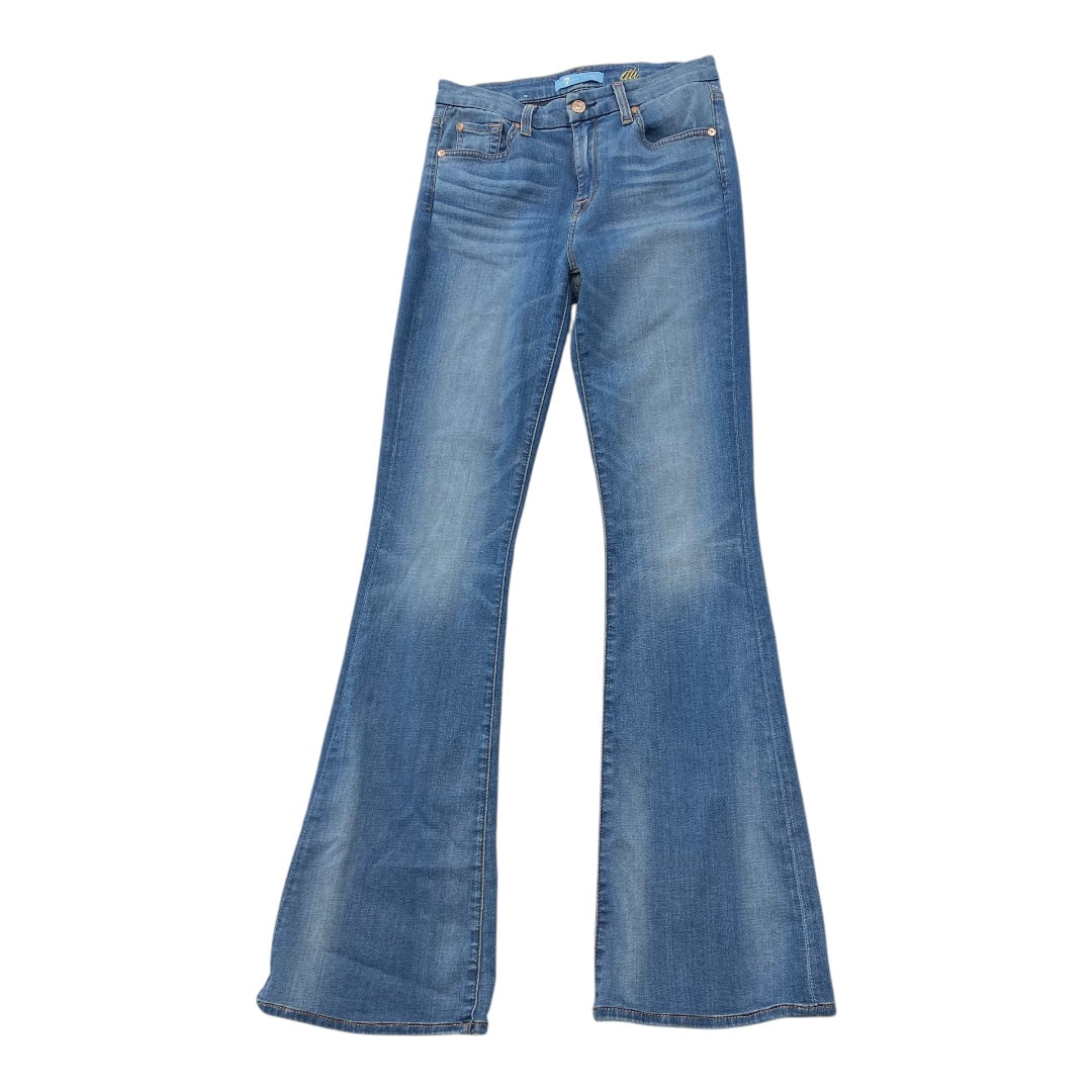 Jeans Boot Cut By Seven 7 In Blue Denim, Size: 4