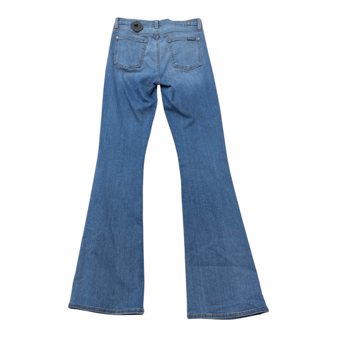 Jeans Boot Cut By Seven 7 In Blue Denim, Size: 4