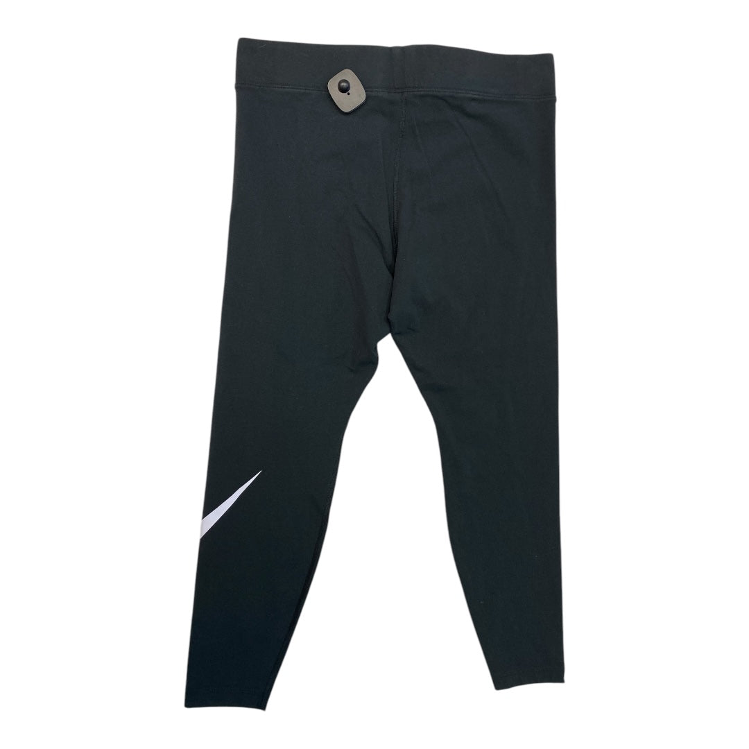 Athletic Leggings By Nike In Black, Size: L