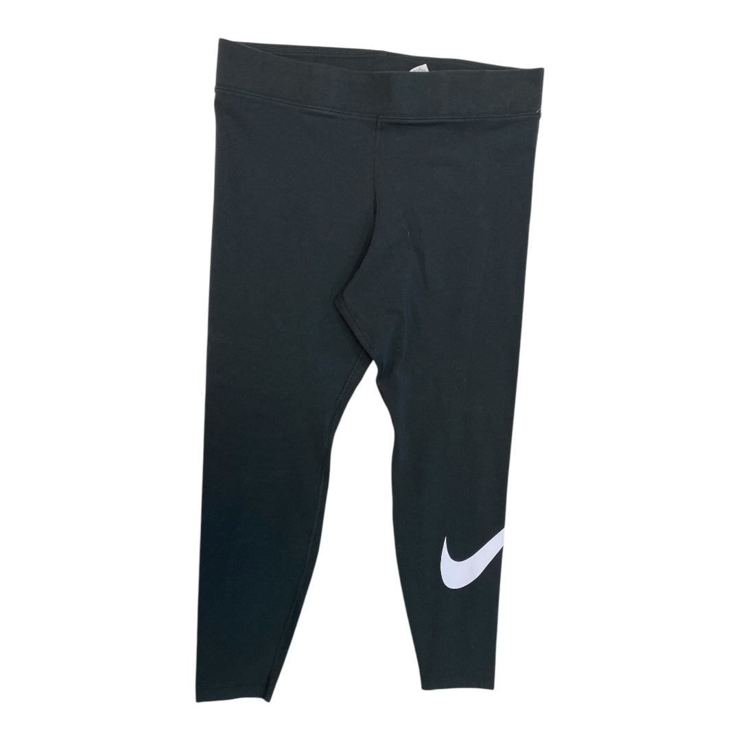 Athletic Leggings By Nike In Black, Size: L