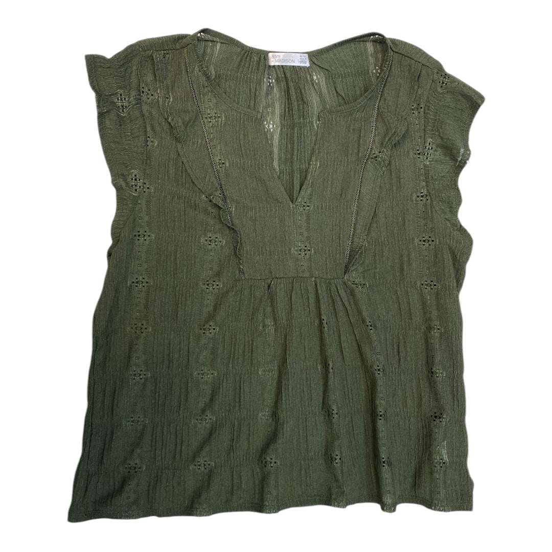 Top Sleeveless By 89th And Madison In Green, Size: Xl