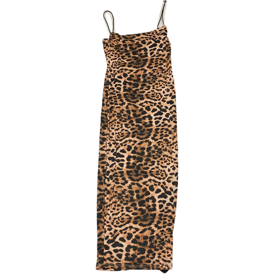 Dress Casual Midi By NAKED WARDROBE In Animal Print, Size: M