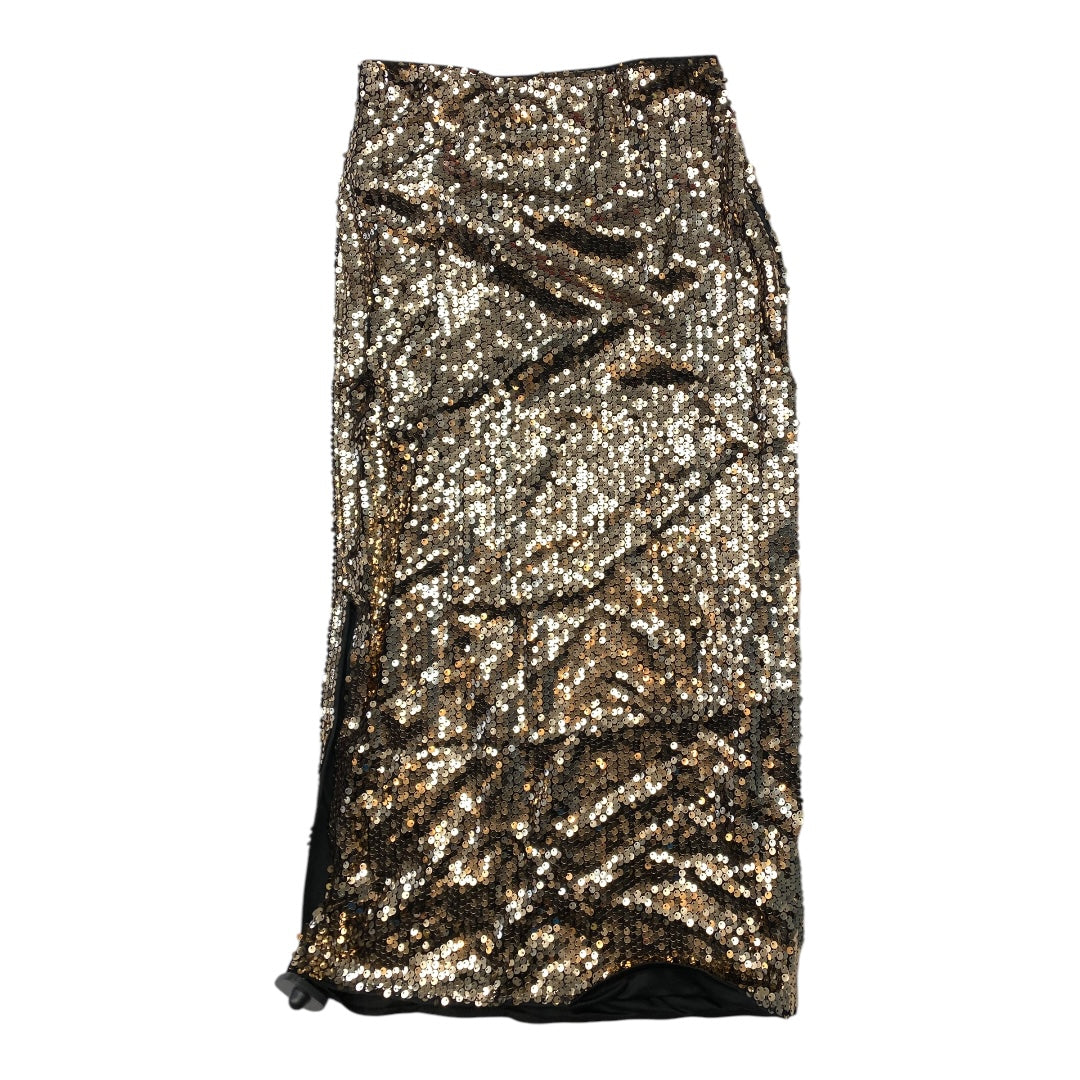 Skirt Maxi By Shein In Gold, Size: M