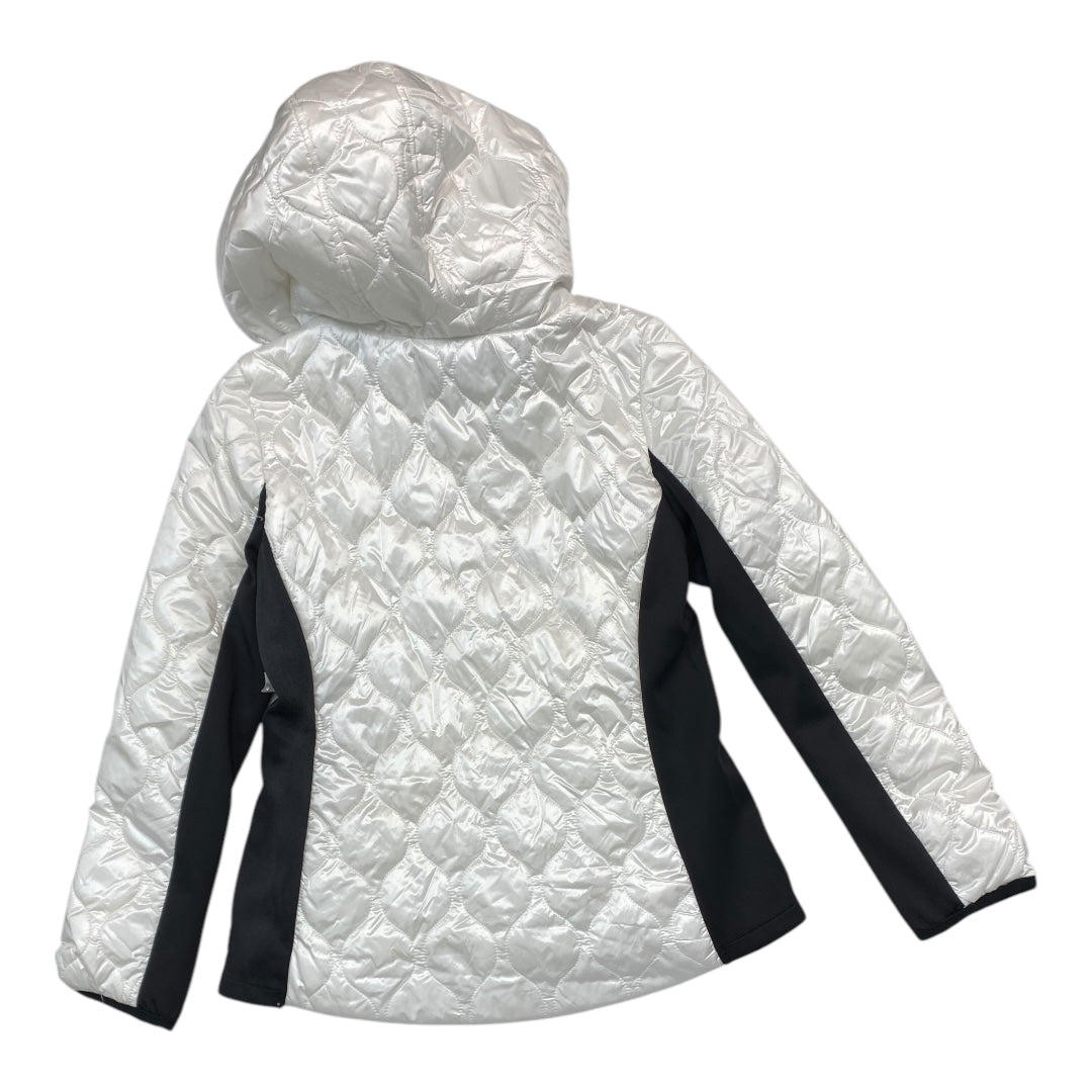 Jacket Puffer & Quilted By Calvin Klein In White, Size: M