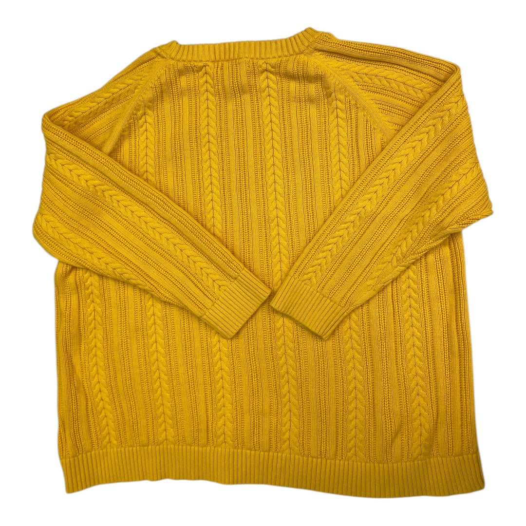 Sweater By Lands End In Yellow, Size: 3x