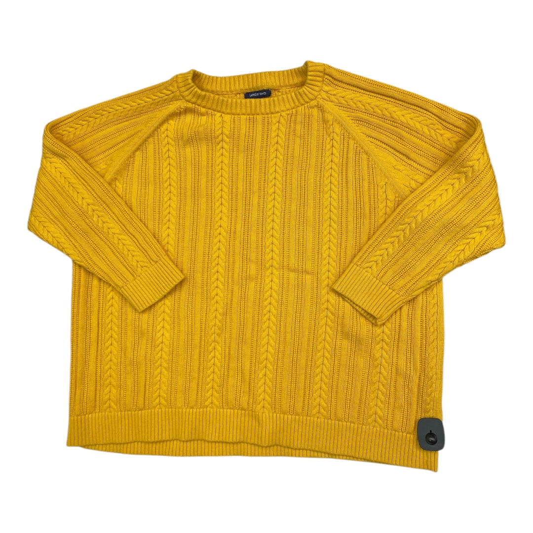 Sweater By Lands End In Yellow, Size: 3x