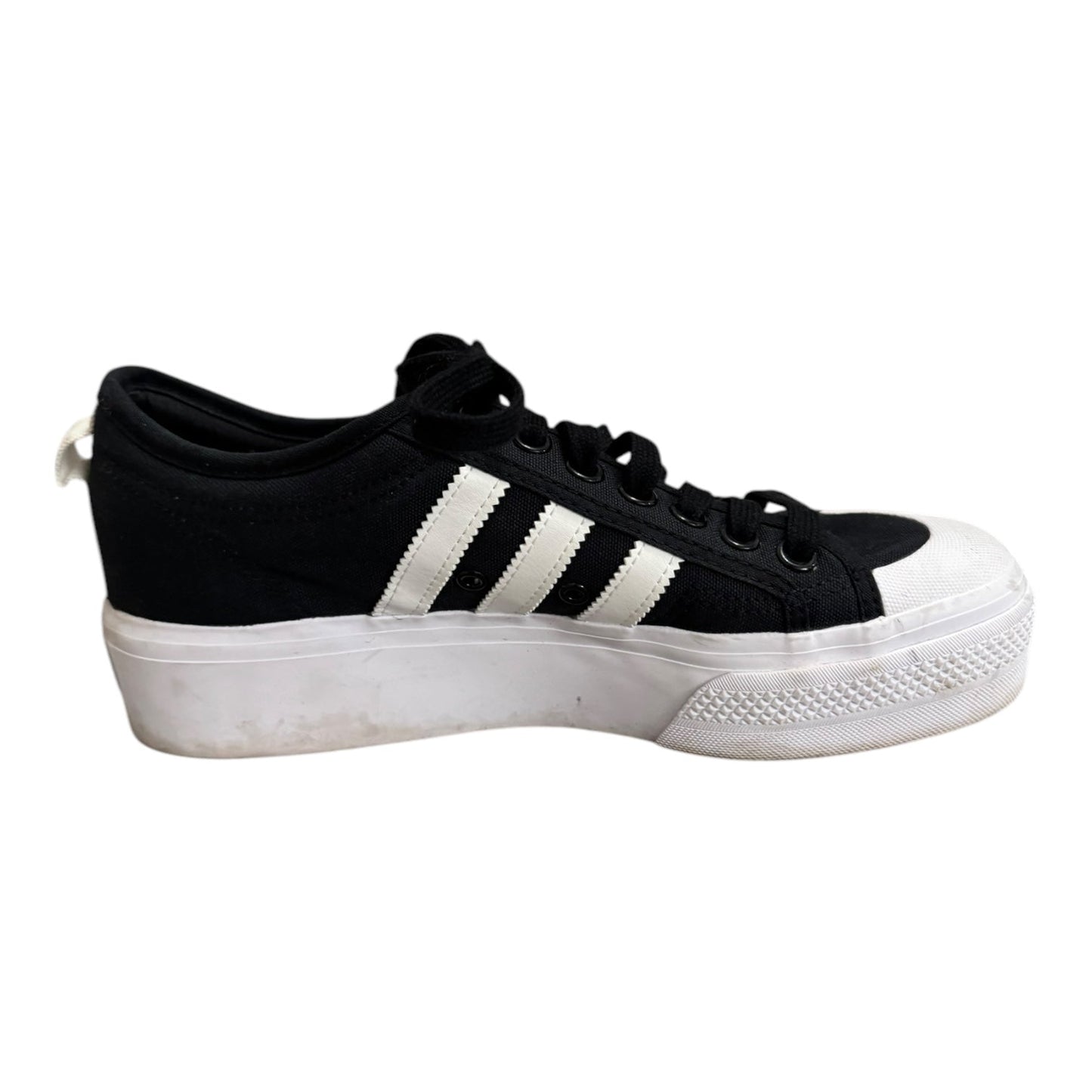 Shoes Sneakers By Adidas In Black & White, Size: 9