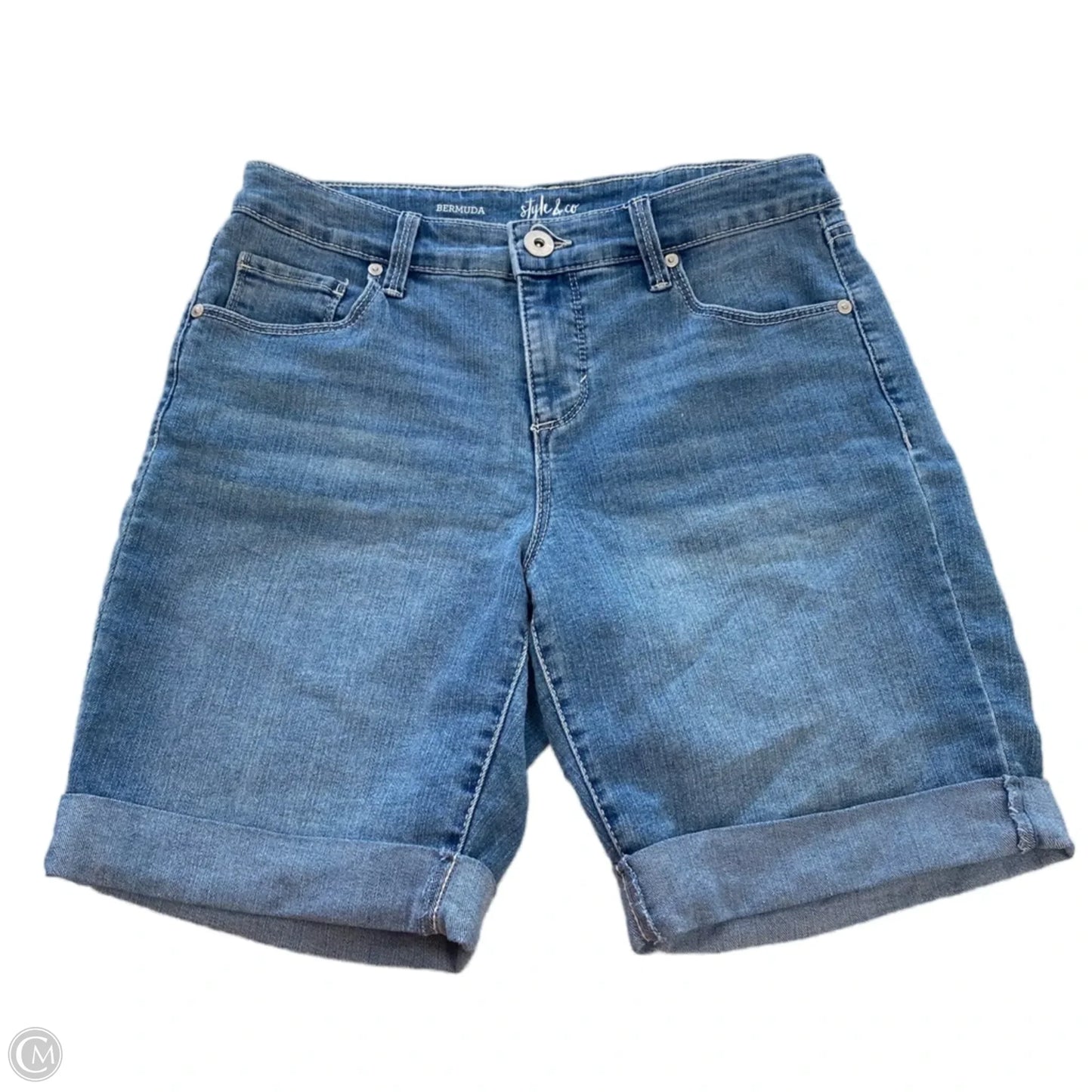 Shorts By Style And Company In Blue Denim, Size: 4