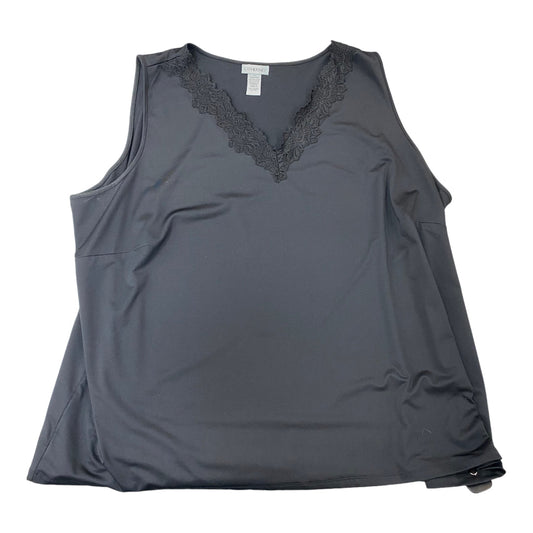 Top Sleeveless By Catherines In Black, Size: 4x