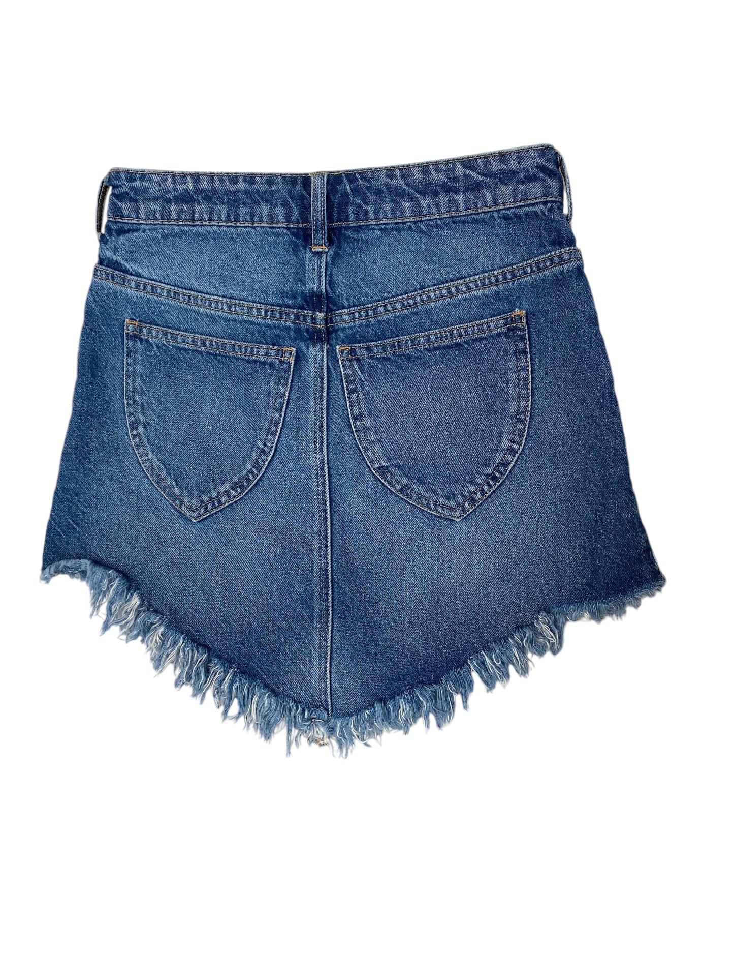 Skirt Mini & Short By We The Free In Blue Denim, Size: 0