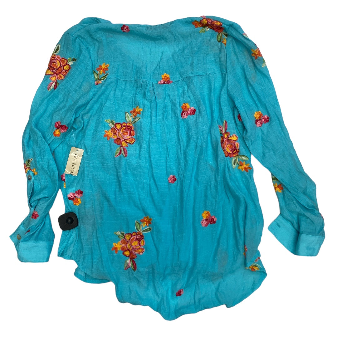 Top Long Sleeve By Figuero & Flower  Size: L